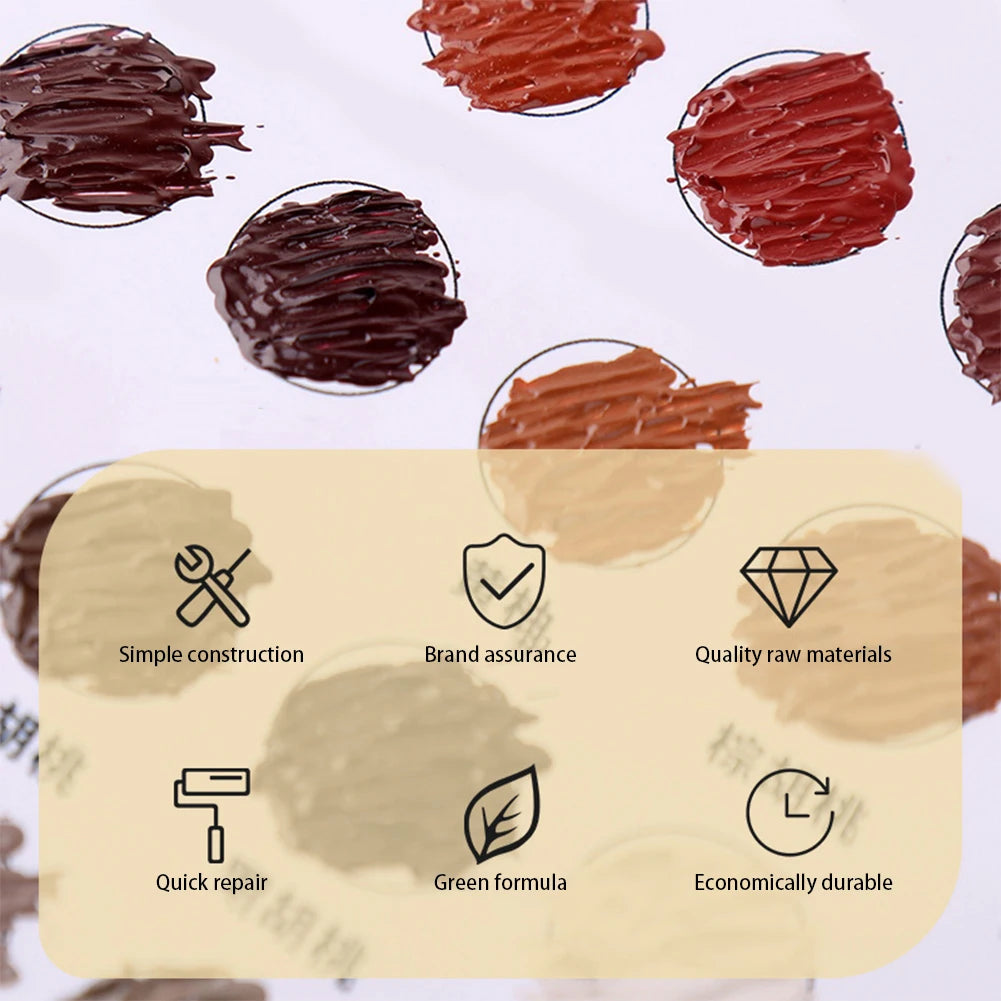 1/2PCS Wooden Furniture Refinishing Paint,Multipurpose Scratch Repair Agent,DIY 16 Colors Furniture Repairing Paste Mending Tool
