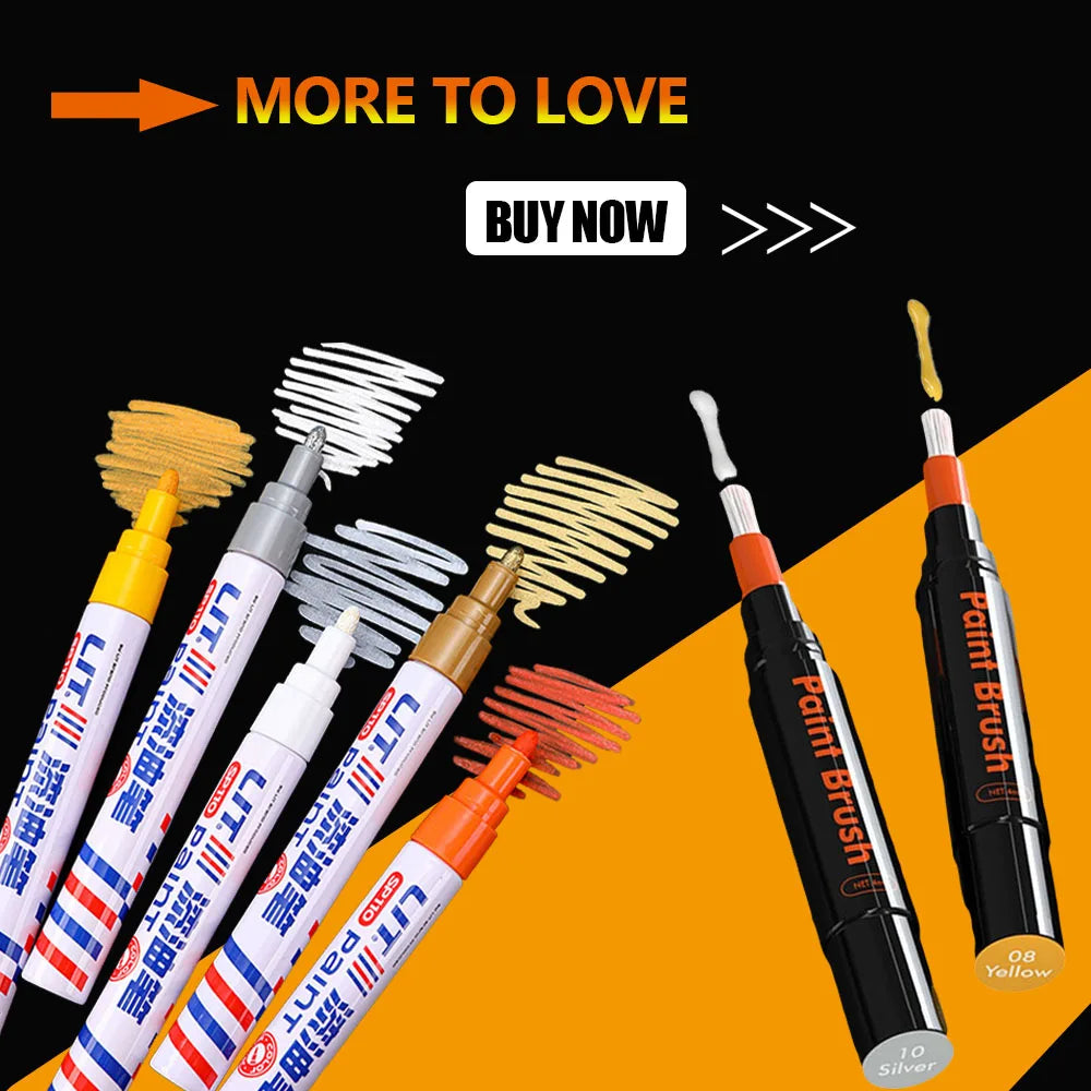 Car Scratch Repair Pen Auto Touch Up Paint Pen Fill Remover Vehicle Rubber Tyre CD Metal Permanent Paint Marker for Car Styling